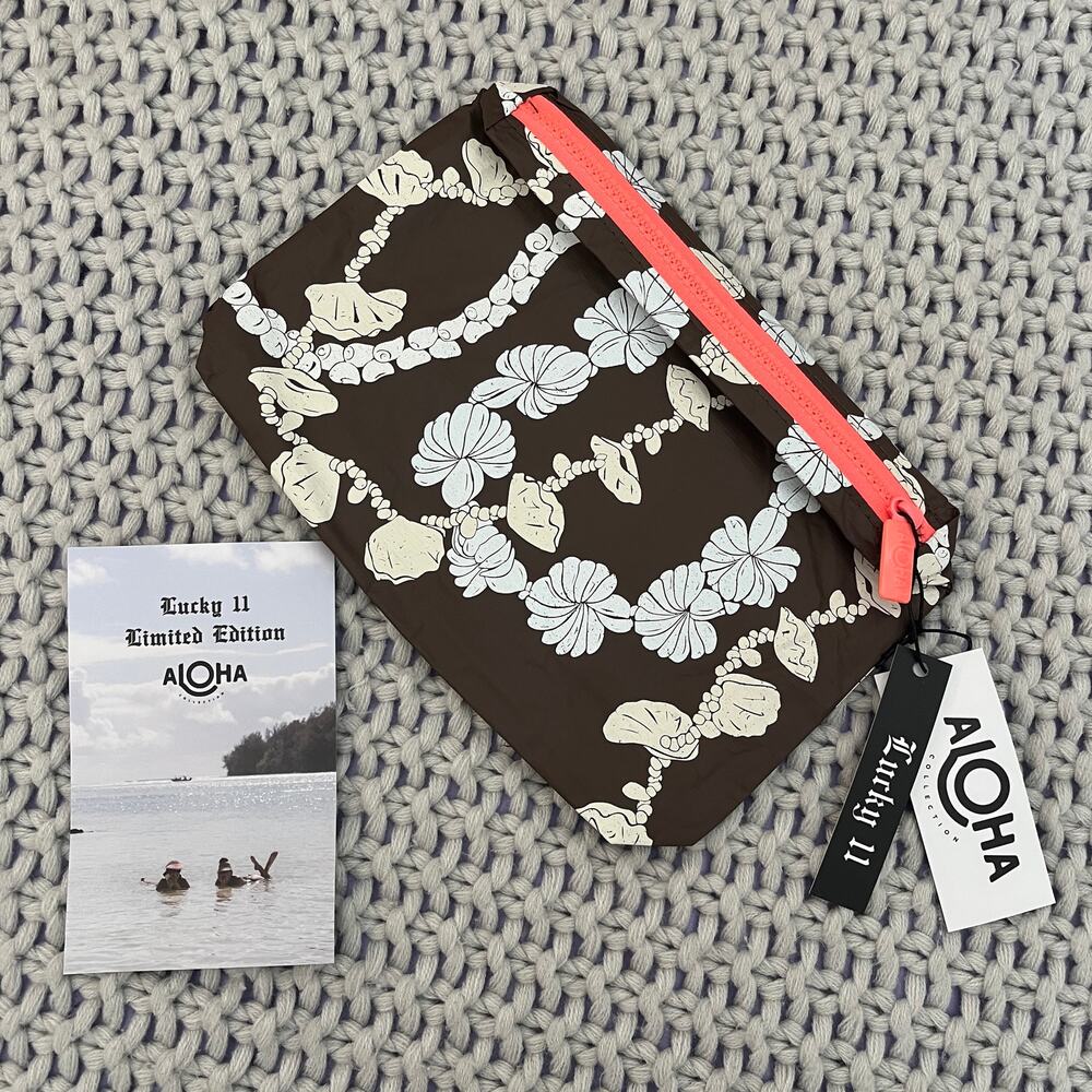 Aloha Collection• LUCKY 11 SPECIAL EDITION Small Pouch RETROGLYPHS Coconut sands - Picture 2 of 7